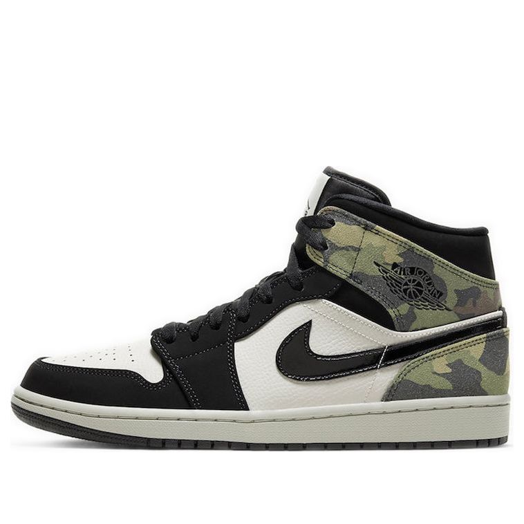 Air Jordan 1 Mid 'Camo'  CW5490-001 Antique Icons