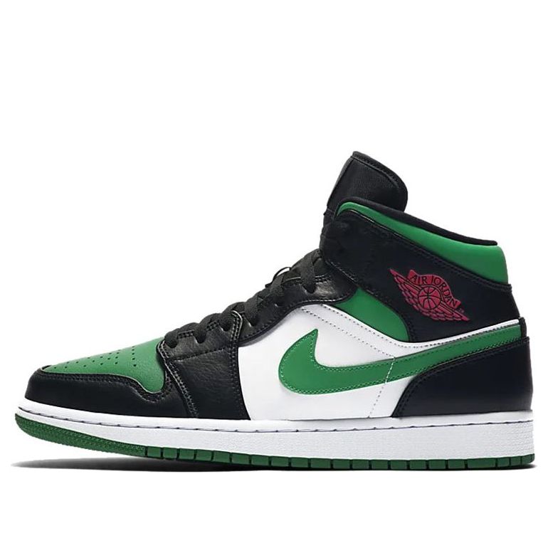 Air Jordan 1 Mid 'Green Toe'  554724-067 Iconic Trainers