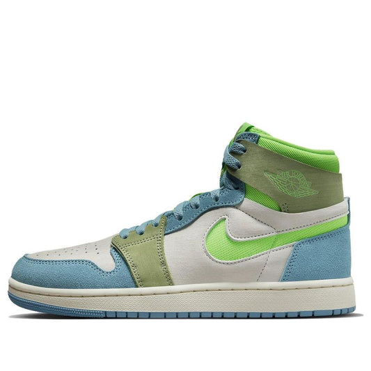 (WMNS) Air Jordan 1 High Zoom Air CMFT 2 'University Blue Volt'  DV1305-433 Vintage Sportswear