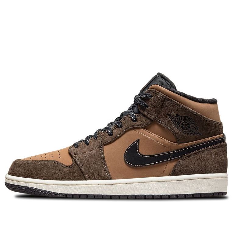 Air Jordan 1 Mid SE 'Dark Chocolate'  DC7294-200 Classic Sneakers