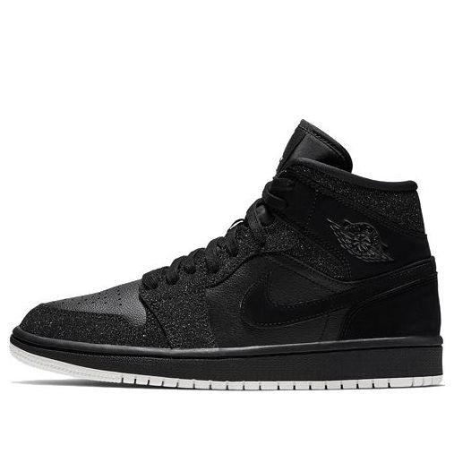 (WMNS) Air Jordan 1 Mid 'Black Glitter'  BQ6472-001 Antique Icons